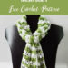 Spring Green Lacy Crochet Mesh Scarf - free crochet pattern