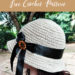 Straw Sun Hat - free crochet pattern