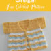 Crochet Chevron Spring Baby Cardigan - free pattern