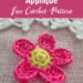 Crochet Simple Flower Applique- free pattern