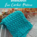 Crochet Mini Bean Stitch Dishcloth - free pattern