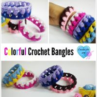 Crochet Colorful Crochet Bangles - free pattern