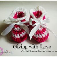 Crochet Preemie Booties - free pattern