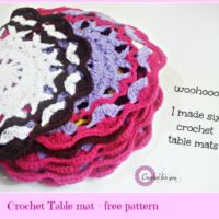 Crochet Table Mat - free pattern