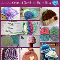 Link list 17 Crochet newborn baby hat