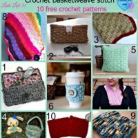 Crochet Basketweave stitch - 10 free patterns