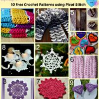 10 Free Crochet Patterns using Picot Stitch