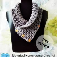 Elevated Honeycomb Crochet (EHC Neckwarmer)