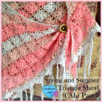 Part 5: Spring and Summer Triangle Shawl (CAL) 2015 final part