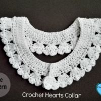 Crochet Hearts Collar - free pattern