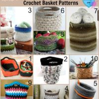 10 free Crochet Basket Patterns