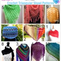 10 Free Crochet Triangular Shawl Patterns