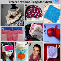 10 Free Crochet Patterns using Star Stitch