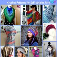 10 Free Crochet Patterns for Self-striping Yarn
