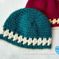 Crochet Crystal Drops Beanie Free Pattern