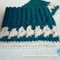 Crochet Crystal Drops Boot Cuffs Free Pattern