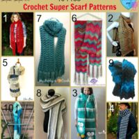 10 Free Crochet Super Scarf Patterns