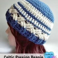 Celtic Passion Beanie - free crochet pattern