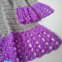 Simple Flared Scarf - free crochet pattern