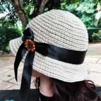 Crochet Straw Sun Hat - free pattern