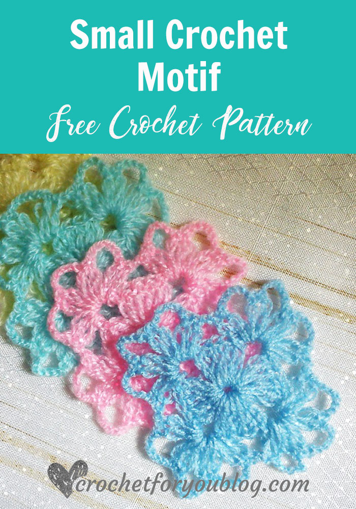 ﻿Small Crochet Motif - free crochet pattern