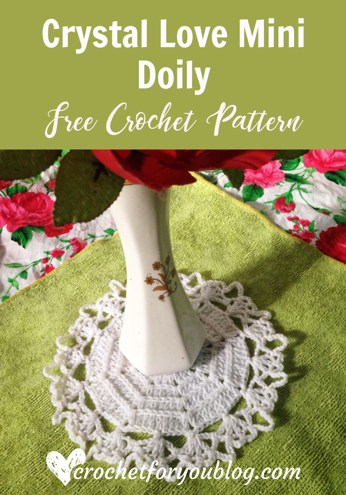 Crystal Love Mini Doily - free crochet pattern