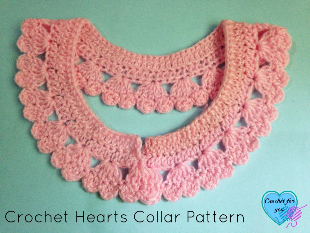 Crochet Hearts Collar Pattern - free pattern