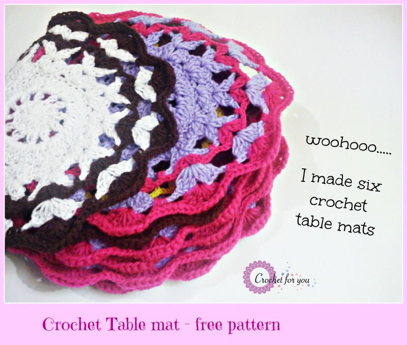 Crochet Table Mat - free pattern