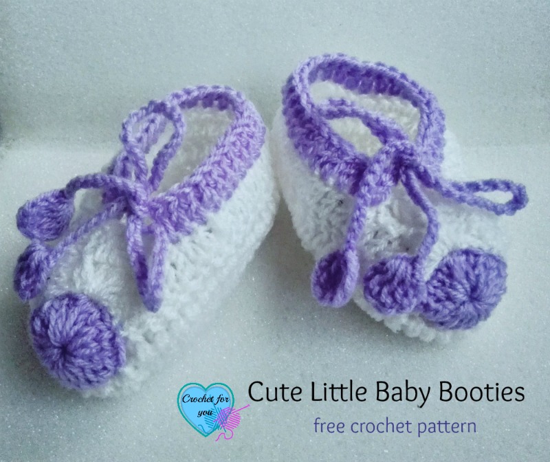 Cute Little Baby Booties - free crochet pattern