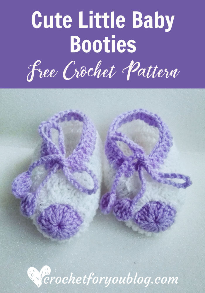 Cute Little Baby Booties - free crochet pattern