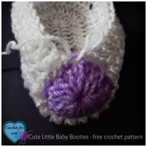 Cute Little Baby Booties - free crochet pattern