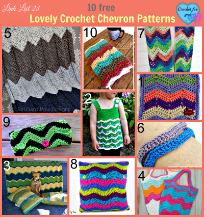 Link List 28 Lovely Crochet Chevron Patterns
