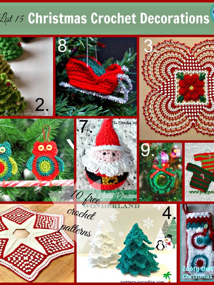Link list 15 Christmas Crochet Decorations