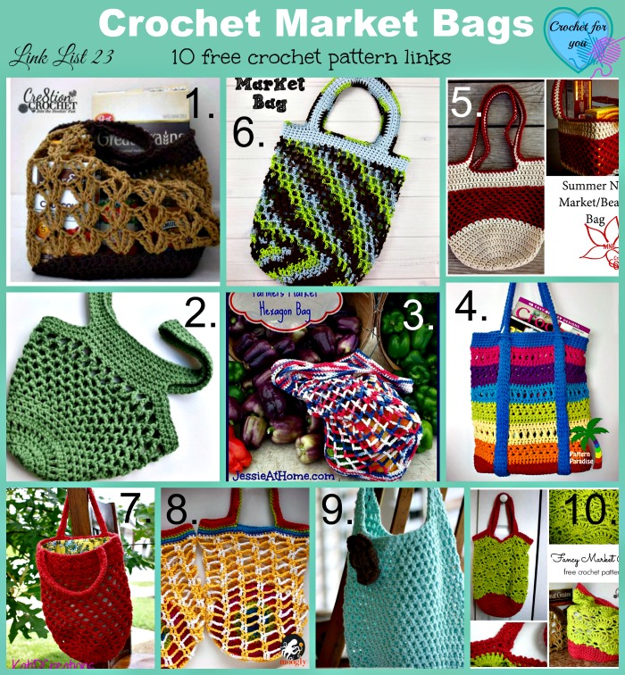 Link list 23 - Crochet Market Bags