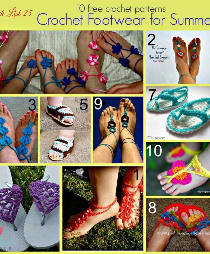 Link list 25 Crochet Footwear for Summer