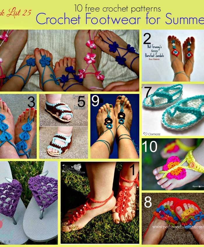 Link list 25 Crochet Footwear for Summer