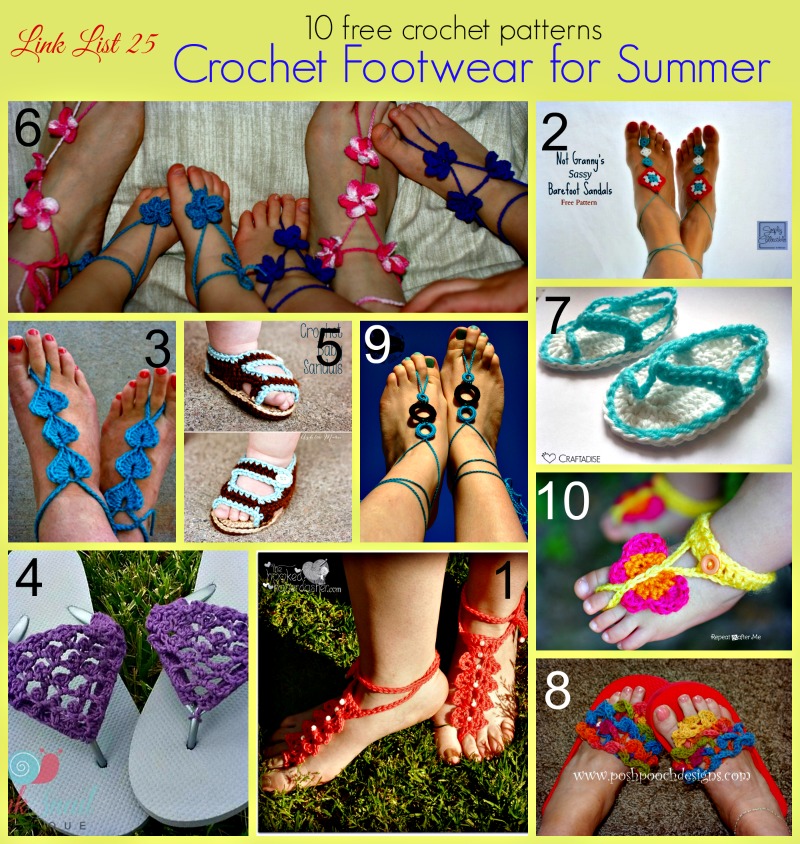 Link list 25 Crochet Footwear for Summer