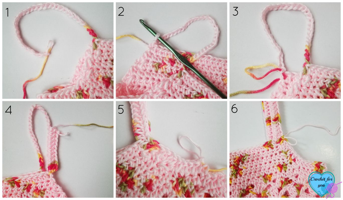 Mini Mini Bow Toddler Tank Top - free crochet pattern
