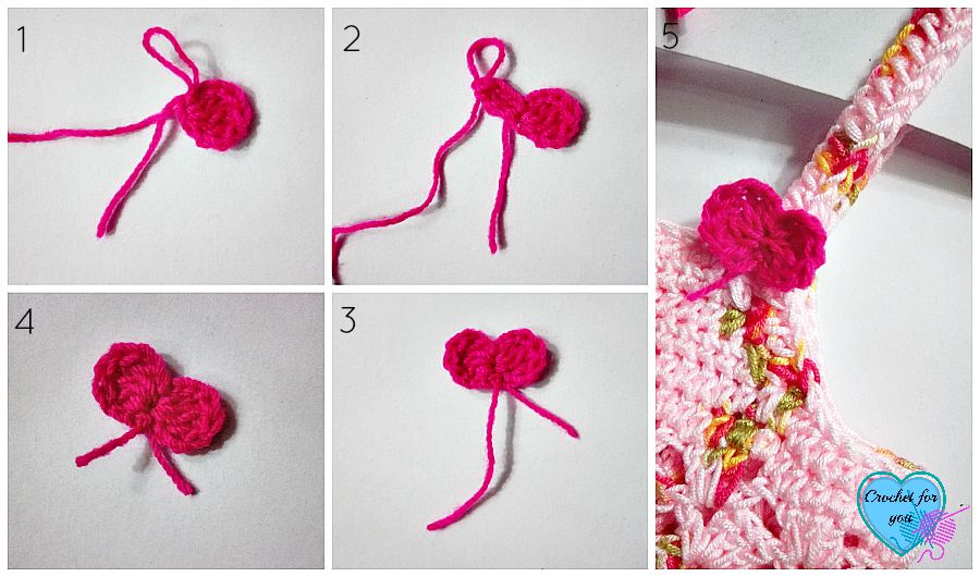 Mini Mini Bow Toddler Tank Top - free crochet pattern