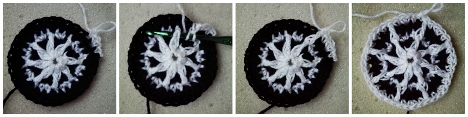 Spiderweb Coasters - free crochet pattern