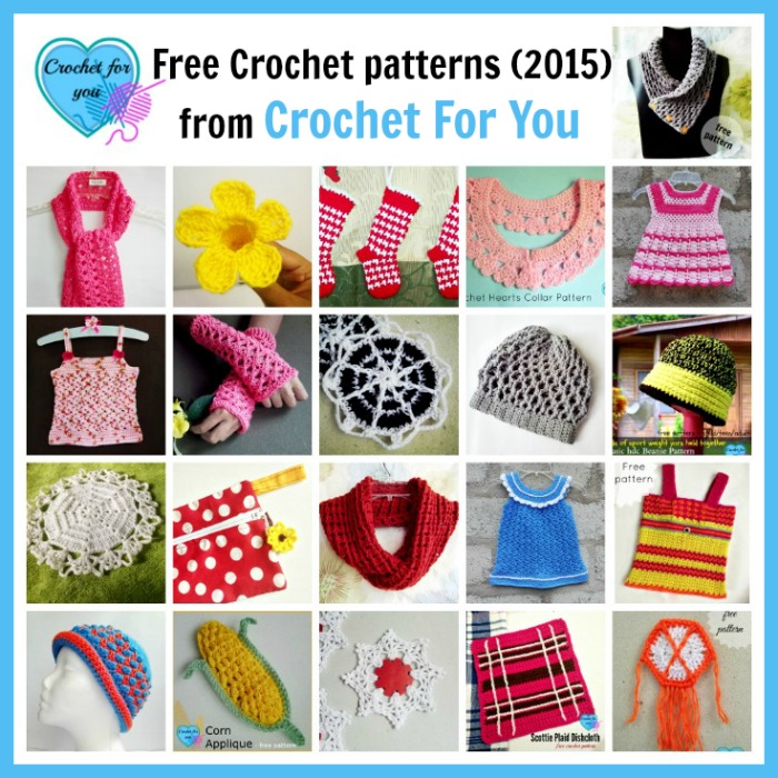 Free Crochet patterns (2015) from Crochet For You