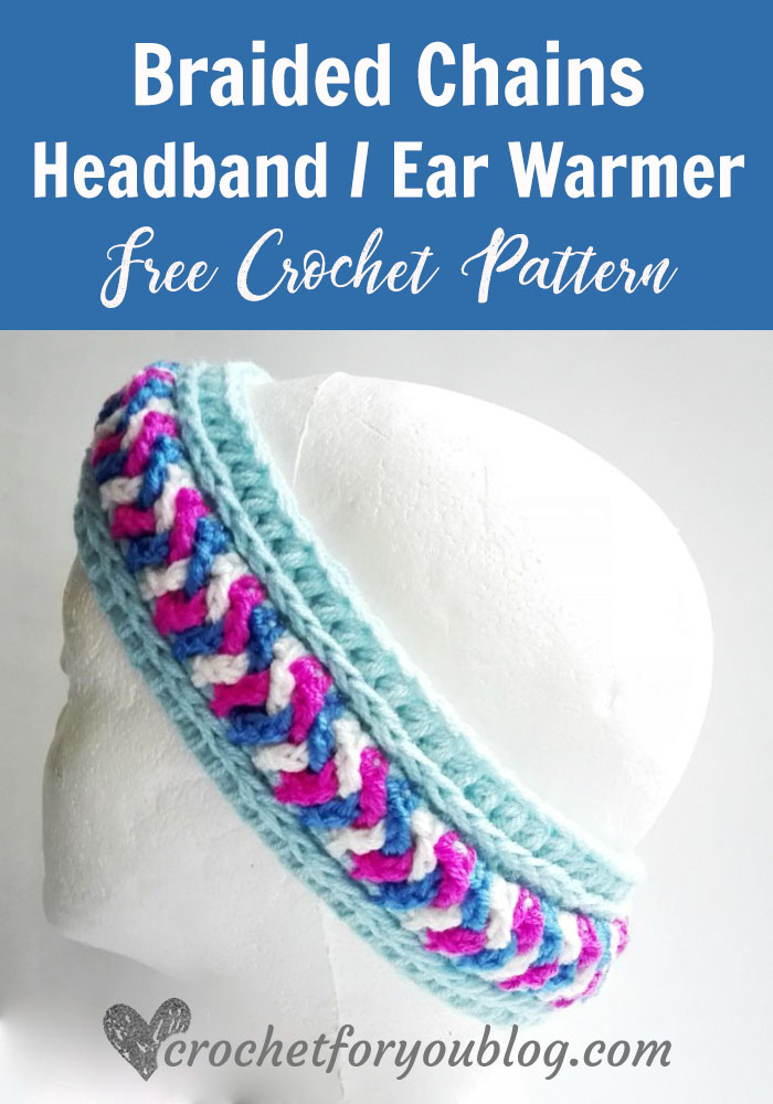 Braided Chains Headband Ear Warmer Pattern