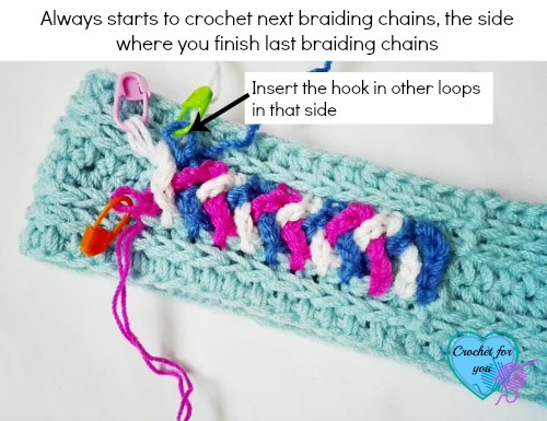 Crochet Braided Chains Headband or Ear Warmer - free pattern