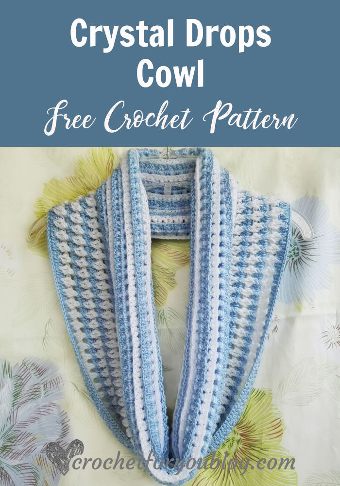 Crystal Drops Cowl - free crochet pattern