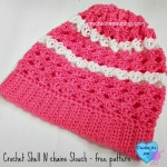 Crochet Shell N chains Slouch - free pattern