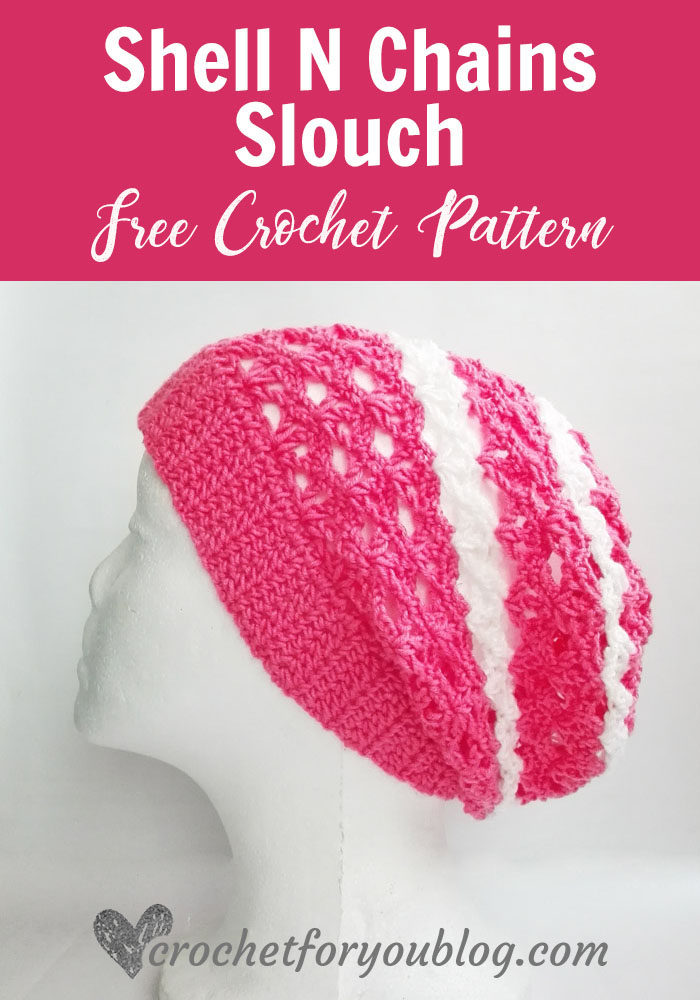 Shell N Chains Slouch - free crochet pattern