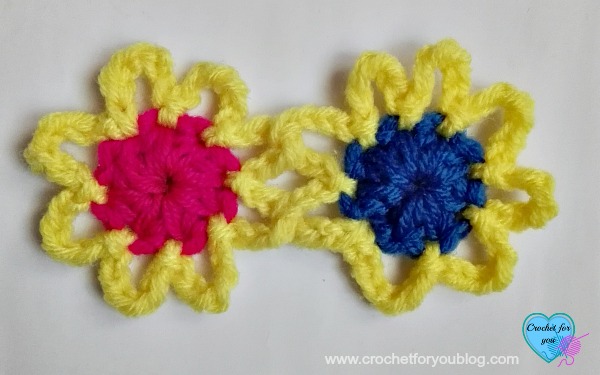 Crochet Star Flower Headband - free pattern