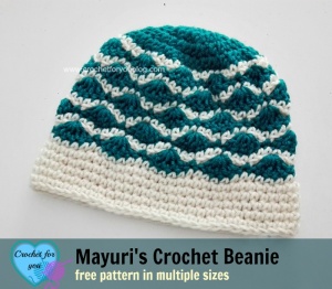 Mayuri's Crochet Beanie - free pattern