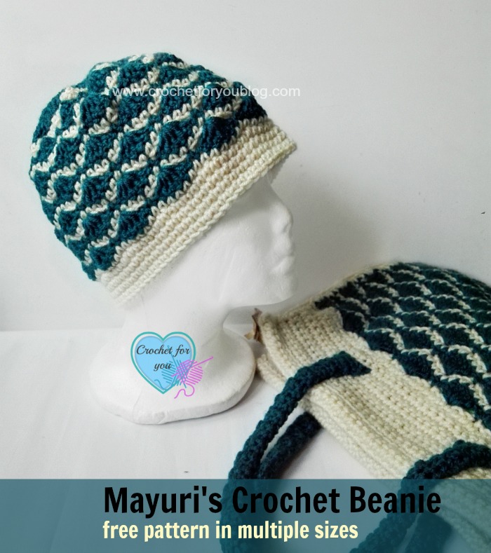 Mayuri's Crochet Beanie - free pattern