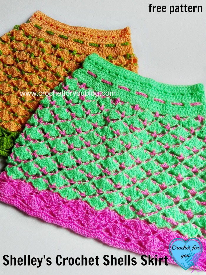 Shelley's Crochet Shells Skirt - free pattern